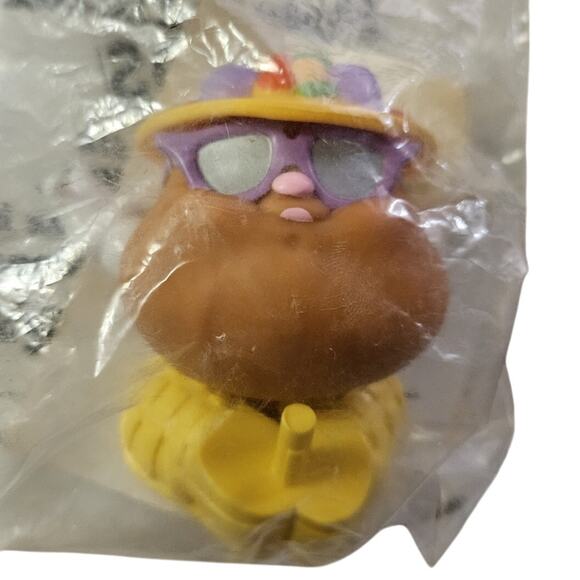 1988 Wendys Playskool Potato Head with Yellow Floral Hat New in Package - Picture 1 of 2